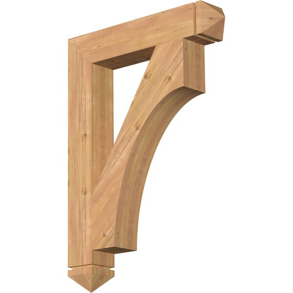 Ekena Millwork Westlake Arts & Crafts Smooth Bracket, Western Red Cedar, 5 1/2"W x 32"D x 44"H BKT06X32X44WTL03SWR - main